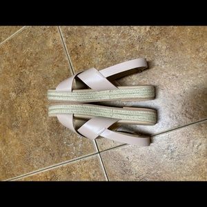 Super cute platform espadrille sandals. Like new. Worn only a couple of times